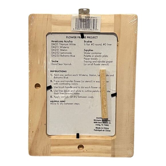 Michaels Set of Three Unfinished Picture Frames for 4" x 6" Photos New - Picture 3 of 7